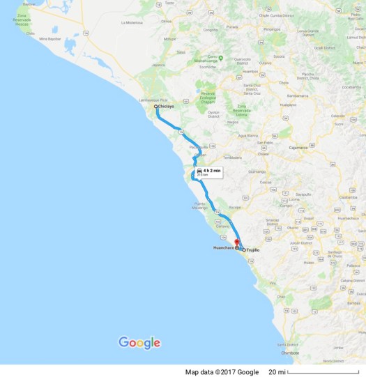 Chiclayo to Huanchaco