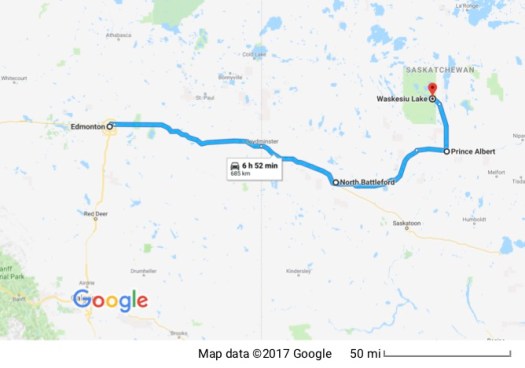 Edmonton to Prince Albert National Park