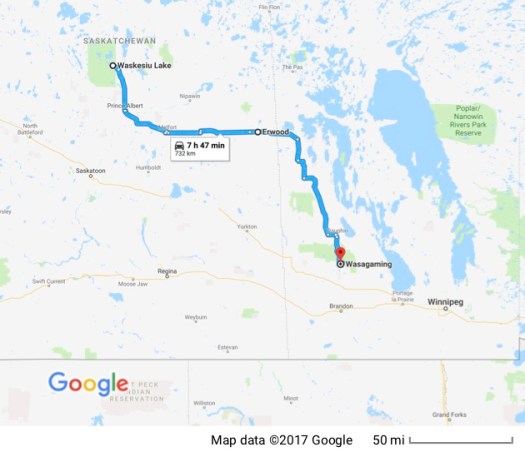 Prince Albert National Park to Riding Mountain National Park
