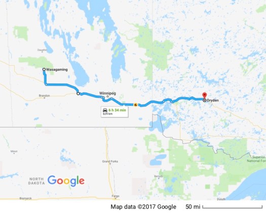 Riding Mountain National Park to Dryden