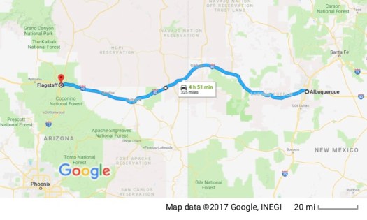 Albuquerque to Flagstaff