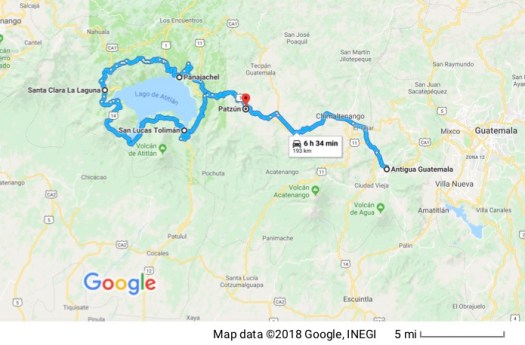 Antigua to Lago Atitlan