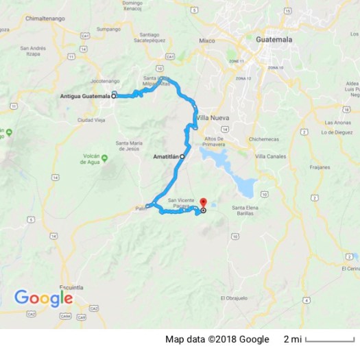 Antigua to San Francisco de Sales