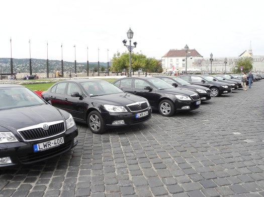 Skodas in Front of Presidential Palace