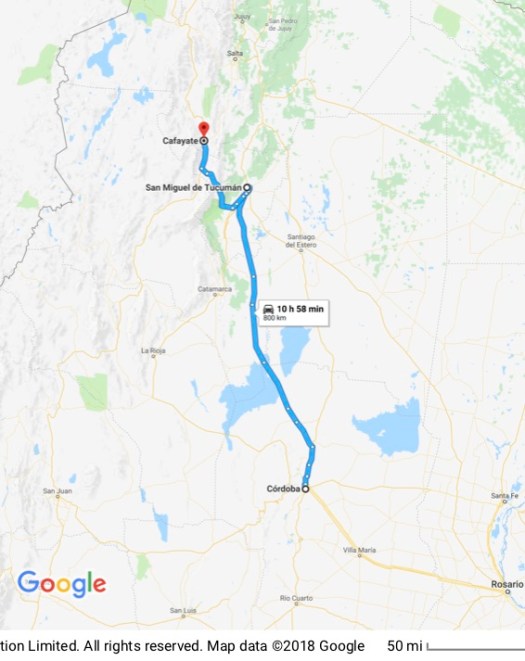 Cordoba to Cafayate
