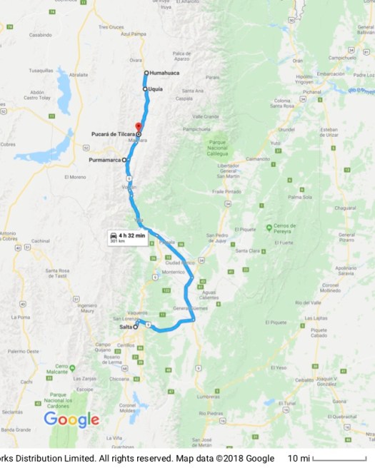 Salta to Humahuaca