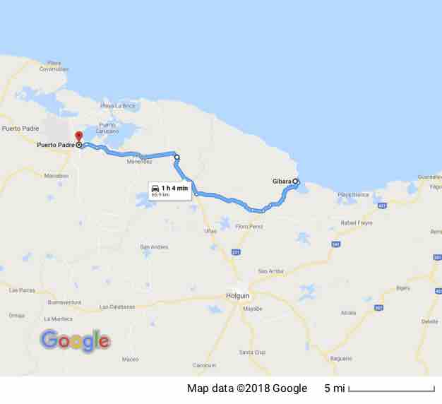 Gibara to Puerto Padre