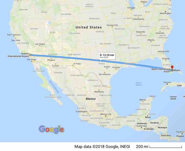 Ontario to Miami
