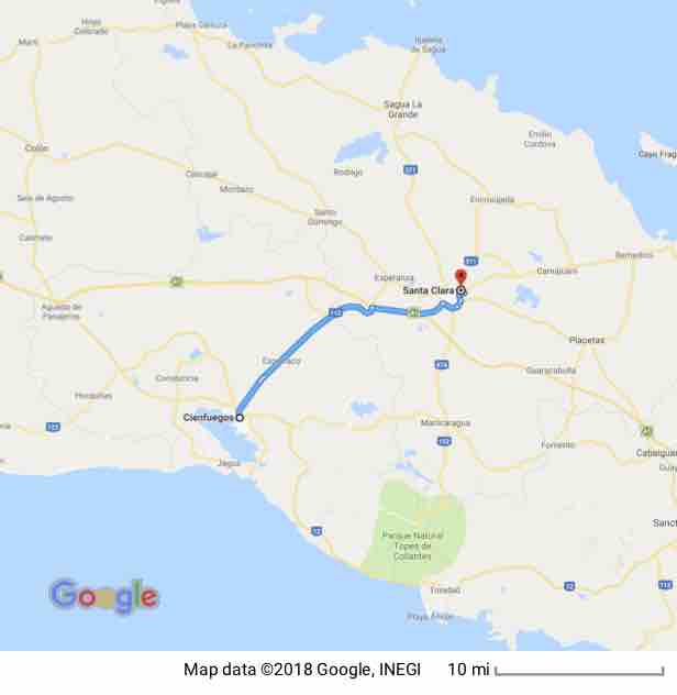 Cienfuegos to Santa Clara