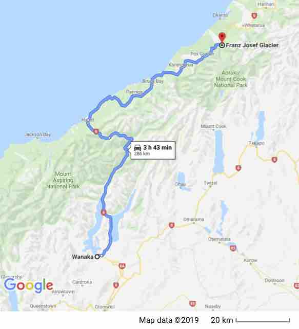 Franz Josef to Wanaka