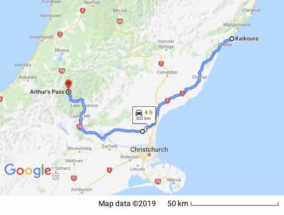 Kaikoura to Arthur's Pass