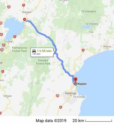 Taupo to Napier
